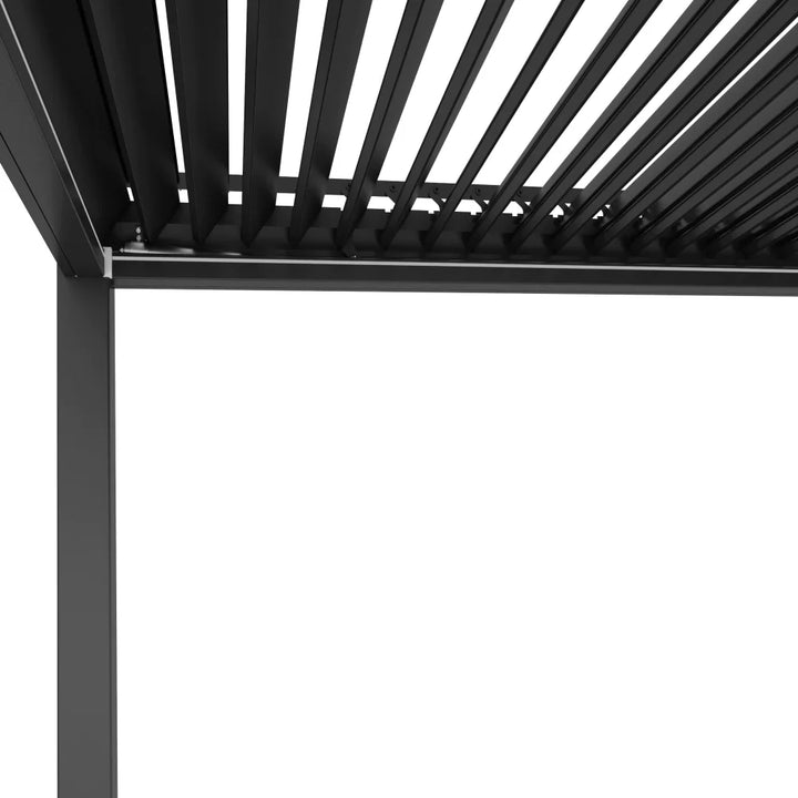 Outmos 3×3m Freestanding Aluminium Louvred Pergola - Motorised